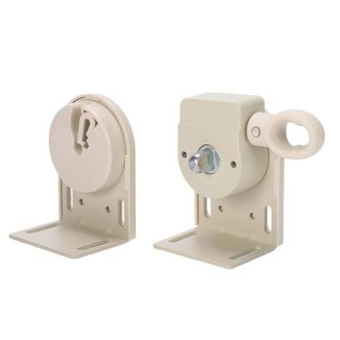 Imagem de WeiLaiKeQi Suportes de montagem para persianas externas, peça de reposição, suportes sem fio, kit de manivela sem fio para, quintal, Bege