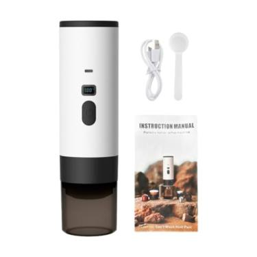 Imagem de Ioensy Máquina de café em cápsulas, máquina de café expresso elétrica premium, cafeteira portátil recarregável para escritório, caminhadas e viagens, Branco