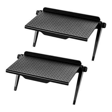 Imagem de 2 Park TV Top Shelf Suporte para Apple TV Suporte de Tela Prateleira de Armazenamento de Tela Prateleira de Armazenamento de Tela Suporte de TV Flutuante Prateleira de Roteador Montagem Ajustável para Caixa de Mídia, Console de Jogos, Router TV, Quadros Remotos de Câmera 21,5 X 11,4 cm