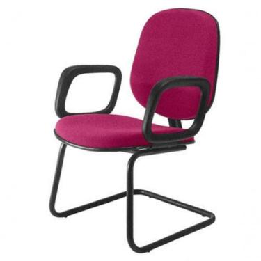Imagem de Cadeira Diretor Interlocutor Para Escritório Linha Uno Rosa - DESIGN O