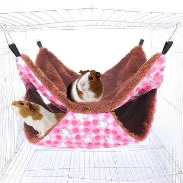 Imagem de TARANDUS Hamster para gaiola para furões - Cama esconderijo grande e macia de porquinho-da-índia, rede de chinchila, para animais pequenos, porquinho-da-índia, furão, gatinho, esquilo, chinchila, rato