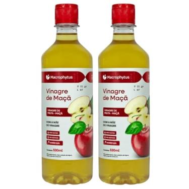 Imagem de KIT 2X Vinagre de Maça com 5,5% de Acidez 530ml - Macrophytus