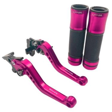 Imagem de Kit Manete Manopla Esportivo Intruder Yes 125 Gsr 125 150i Riva Choppe