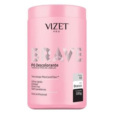 Imagem de Pó Descolorante Profissional Branco Brave 500gr Vizet