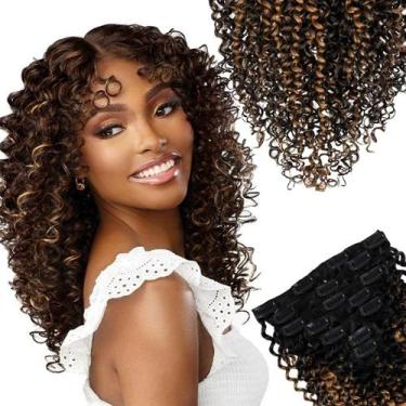 Imagem de Extensões Clip In SIYUSI Kinky Curly 100% Brazilian Remy
