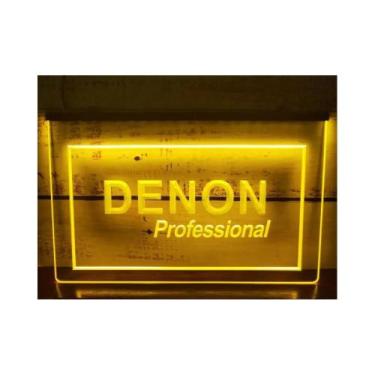 Imagem de Sinal De Néon LED Com Escultura 3D Denon Home Theater Áudio Arte De Pa