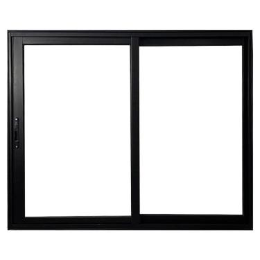 Imagem de Janela Vitro 2 Folhas De Correr De Alumínio Linha 25 100cm X 120cm Preto