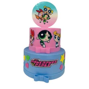 Imagem de Bolo fake meninas super poderosas - sem marca