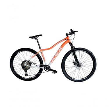Imagem de Bicicleta Aro 29 Ksx Sd7 Feminina 12v Garfo Com Trava K7 11/50 Freios Hidráulicos Kit 1x12 - Laranja/branco Tam. 15