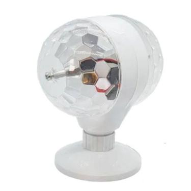 Imagem de Jogo De Luz Bola Maluca Mini Dupla Giratória Festas Globo