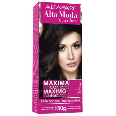 Imagem de Tintura Creme Altamoda Alfaparf Caffe 3 Kit