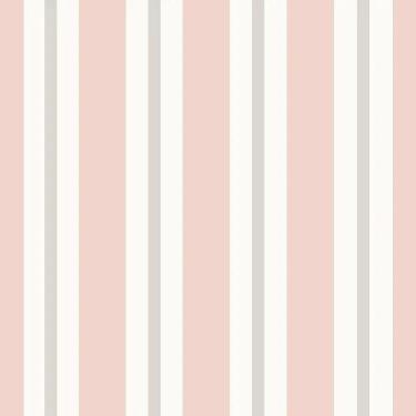 Imagem de Papel De Parede Revoada Listrado Rosa E Cinza 4459