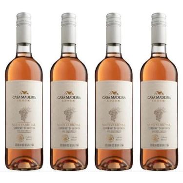 Imagem de Kit 4 Un Suco de Uva Varietal Rosé Integral Cabernet Sauvignon Casa Ma