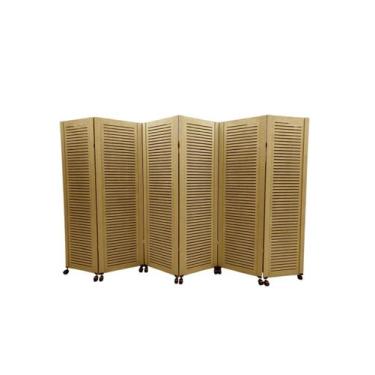 Imagem de Biombo Ripado 06 Folhas C/ 12 Rodinhas - JL RIBEIRO