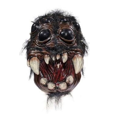 Imagem de eLymwoo Máscara De Látex Aranha Realista Com Rosto Animal E Meia Cabeça, Fantasia Halloween Para Festa, Cosplay Carnaval