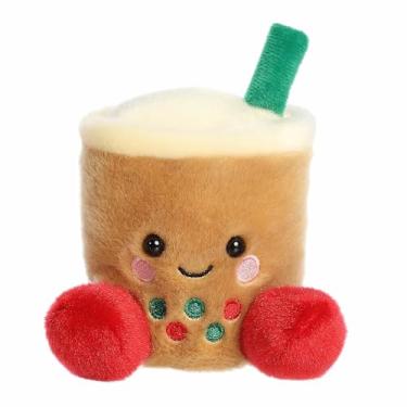 Imagem de Aurora® Festive Palm Pals™ Chewy Festive Boba™ Stuffed Animal - Fun Collectible Plush for Kids and Adult Collectors - Perfect for Holiday Decorations or Gifts - Brown 4.5 Inches