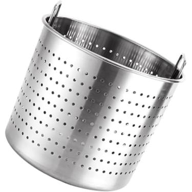 Imagem de Bacia De Aço Inoxidável Do Dreno Do Tambor Do Furo Da Cubeta Da Malha Do Filtro, Peneiras Dos Filtros Do Alimento Do Filtro Da Grande Capacidade Para Fritar, Massas, Frutas, Legumes, 39.5X27cm