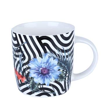 Imagem de CANECA DE PORCELANA GÉRBERA AZUL 350ml
