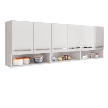 Imagem de Armario Suspenso de Parede Suriname Branco Brienza Movelaria
