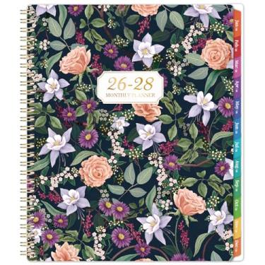 Imagem de Agenda de bolso/calendário 2026-2028 - Agenda mensal de 3 anos 2026-2028, janeiro de 2025 a dezembro de 2028, 28 x 21,6 cm