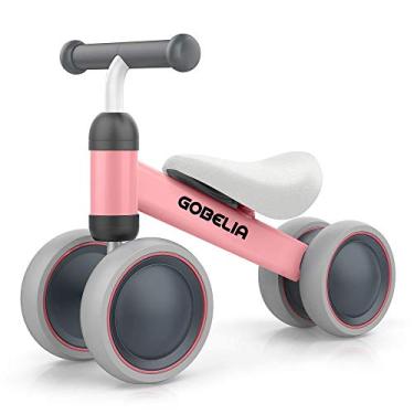 Imagem de Bicicleta de Equilíbrio para Bebê 1 Ano Rosa | Presente Primeiro Aniversário Infantil | Brinquedo Educativo com Rodas Silenciosas para Menina 12-24 Meses