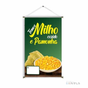 Imagem de Banner pronto Pamonha BA 575 medida 45x70 cm arte pronta