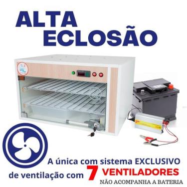 Imagem de Chocadeira ALTA ECLOSÃO Automática Trivolt 220 ovos com 7 ventiladores