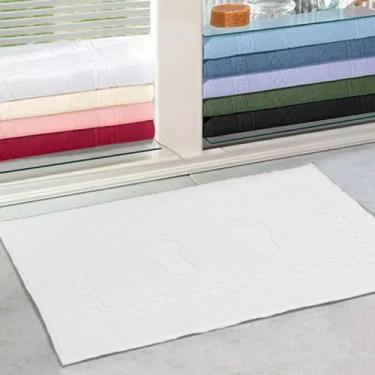 Imagem de Toalha de Piso Buettner Pezinhos 100% Algodão - 45x70cm, Branco