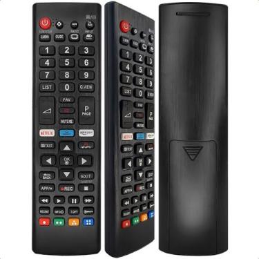 Imagem de Controle Remoto Para Tv Smart 3D Netflix Amazon Pilhas - Lelong