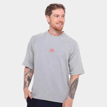 Imagem de Camiseta Umbro Washed High Neck Boxy Masculino, Bege, G