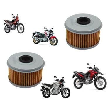 Imagem de Kit 2 Filtros Óleo Xlx Nx 400 Falcon Cbx Twister 250 Xre - Dvsc