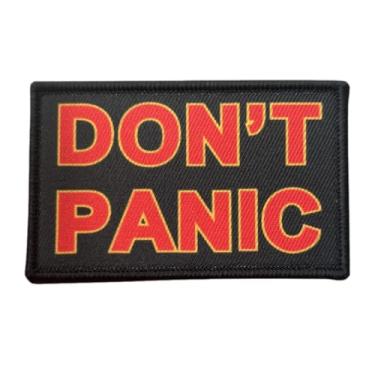 Imagem de Remendo Don't Panic – Remendos engraçados com meme, remendo de moral tático militar com fecho de , adesivos para mochilas, uniformes militares, jeans, jaquetas, coletes, chapéus e mais