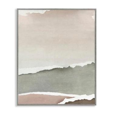 Imagem de Stupell Industries Desenho artístico giclée emoldurado cinza rasgado Whispers por Emma Peal, 50 x 40 cm