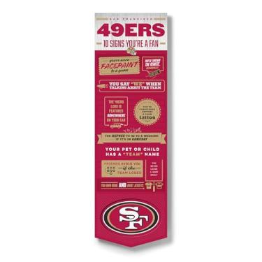 Imagem de YouTheFan Banner oficialmente licenciado pela NFL San Francisco 49ers 15 x 48-10 placas - descrições bem-humoradas - frases divertidas para fãs de esportes, design original, decoração de parede de