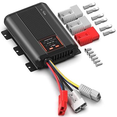 Imagem de LiTime 12V 40A DC-DC Dual Input Battery Charger with MPPT, Smart Charger for 12V LiFePO4, AGM, Gel, SLA & Calcium Batteries, Fast Charging for RV, Camper, Home Backup and Off-Grid Power Systems