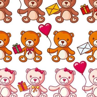 Imagem de Papel de Parede Adesivo Infantil Ursinhos - 001 - Multimpressão