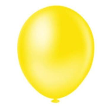 Imagem de BALÃO LISO REDONDO - PIC PIC Nº 08 - AMARELO - Pacote com 50 unidades