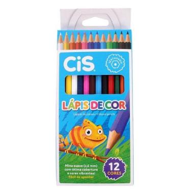 Imagem de Lápis de cor Cis plastic com 12 cores