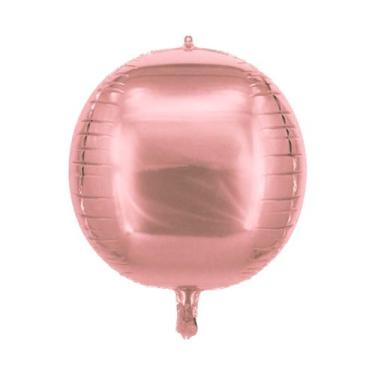 Imagem de Balões Metalizados Orbita 4D de 20 Polegadas - PartiuFesta, Rose Gold