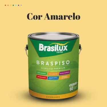 Imagem de Tinta Piso Externa Acrílica Cores 3,2 litros Lavável Antimofo Brasilux