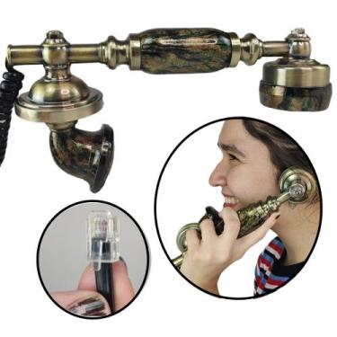 Imagem de Gancho Monofone Retro Telefone Fixo Vintage Hotel Restaurante Pousada 