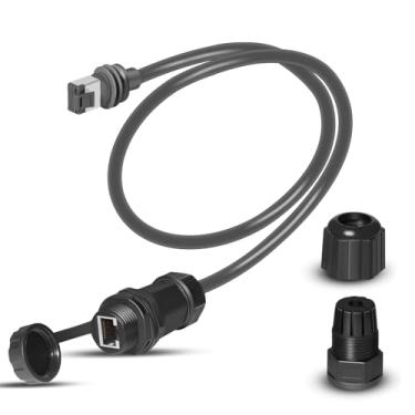 Imagem de Adaptador Ethernet de 2 pés para Starlink Gen 3/Mini compatível com antena Starlink Gen 3 e roteador para extensão de cabo, acoplador padrão para RJ45, à prova d'água IP68