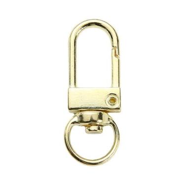 Imagem de Fecho De Lagosta Giratório Dourado Para Cachorro, Ganchos, 10, 50, 100