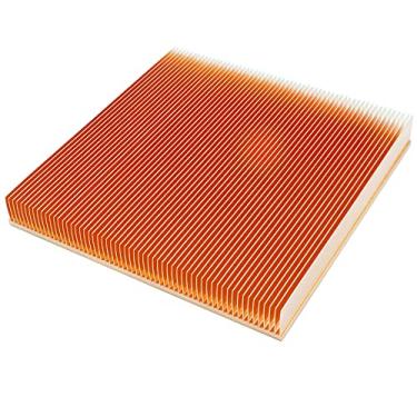 Imagem de Cotexer Dissipador De Calor De Cobre Puro Faça Você Mesmo 150X150X20Mm / 5,91X5,91X0,79 "Es Skiving Fin Cooler Para Amplificador Led De Alta Potência Resfriamento De Chip Eletrônico