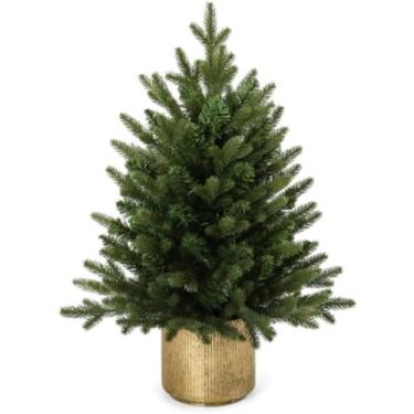 Imagem de Árvore De Natal Artificial Árvores De Cedro Artificiais Ao Ar Livre Plantas De Cipreste Falso Para Pátio Casa Varanda Decoração De Porta Árvore De Natal Falsa, Grün, 60cm