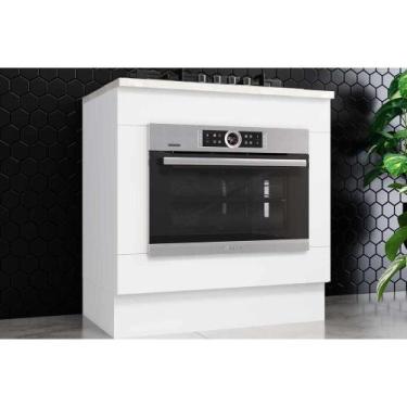 Imagem de Balcão Cozinha p/ Cooktop c/ Tampo Americana Forno de Embutir e 80cm B