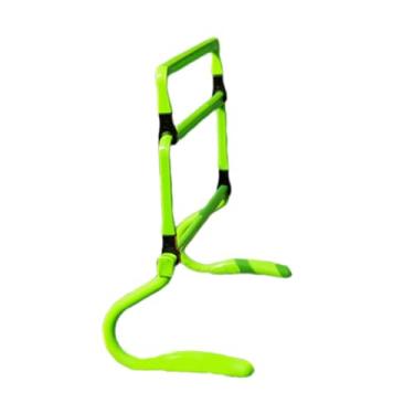 Imagem de UGPLM Barreiras de treinamento de agilidade 4 altura ajustável equipamento de treinamento de velocidade portátil para pistas de obstáculos, Verde