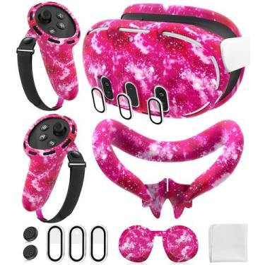 Imagem de Conjunto de capa protetora de silicone para Meta/Oculus Quest 3 - YRXV