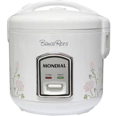 Imagem de Panela Arroz Mondial Rice Npe05-5x - 2525-01 Branco-floral 110V