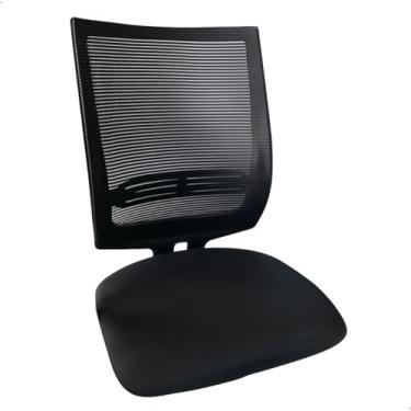 Imagem de Encosto Telado com Assento Tapeçado para Cadeira de Escritório,Preto, Kit Reposição MAG para Renovar e Reformar sua Cadeira